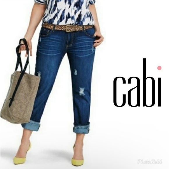 Cabi Distressed Slim boyfriend jeans 3045 - Picture 3 of 9
